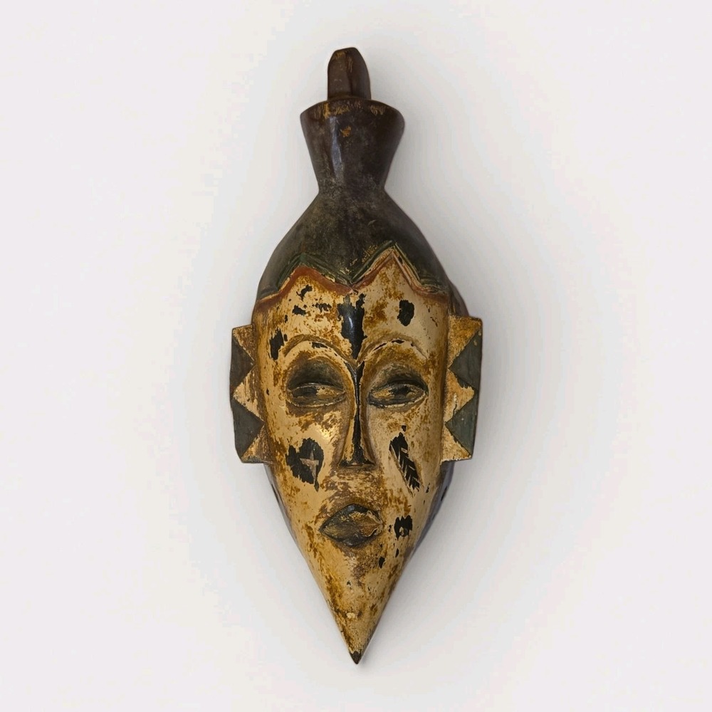 Ivory Coast Gouro Ceremonial Ritual Mask Wood African Ancestor Côte d'Ivoire
